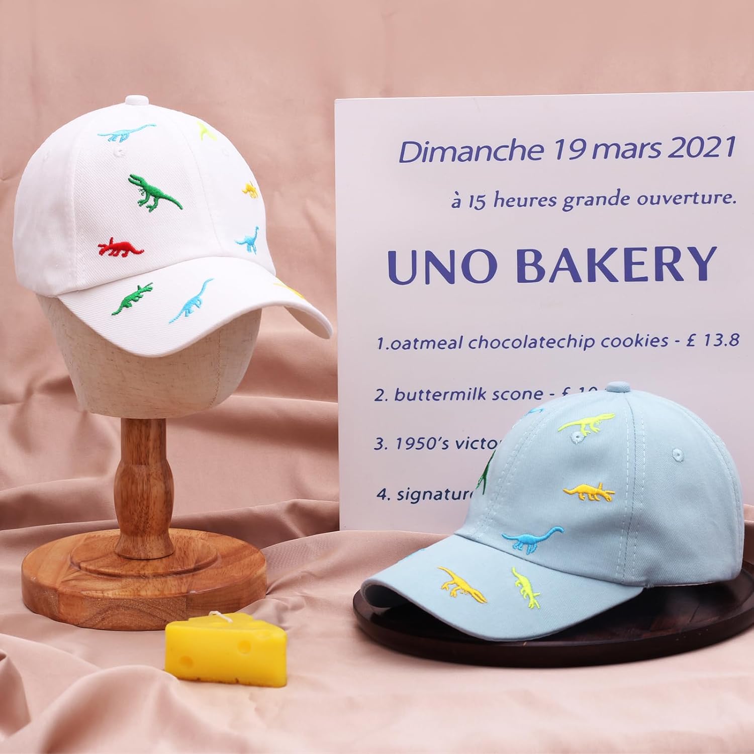 Thumbnail 3 de DASHUAIGE 2Pcs Kids Summer Baseball Caps – Adjustable Dinosaur Pattern Sun Hats for 2–5 Years