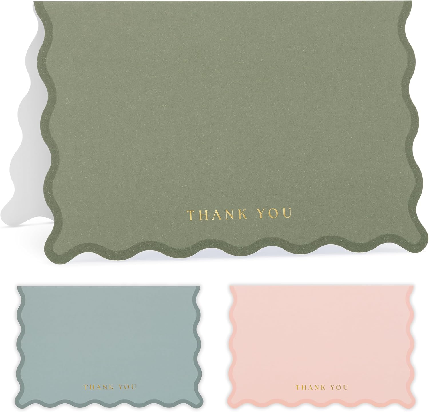 Detalle de ZICOTO Thank You Cards, 4 x 6-Inch Folded