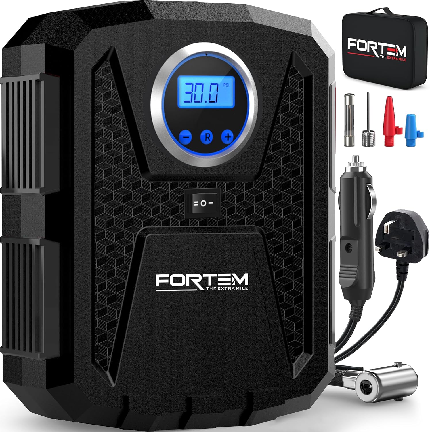 Detalle de FORTEM Car Tyre Inflator 150 PSI — air compressor