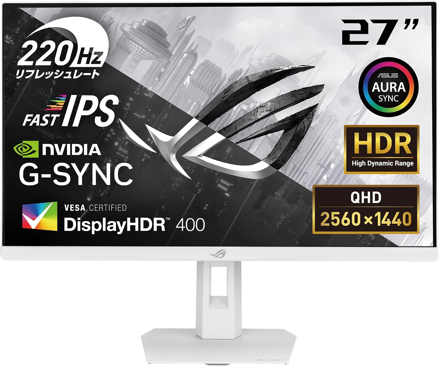 Detalle de ASUS ROG Strix XG27ACSR-W 27型ゲーミングモニター QHD・180Hz・Fast IPS