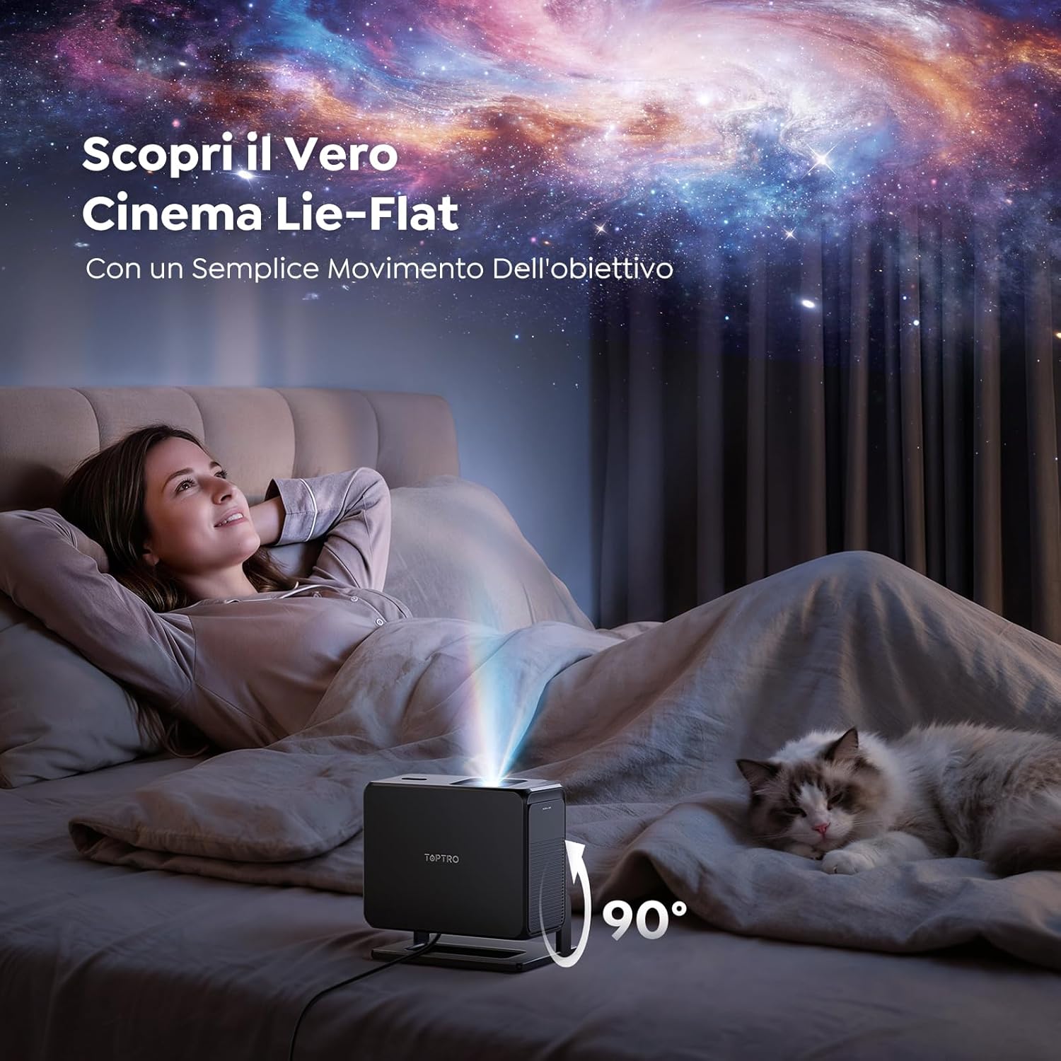 Thumbnail 6 de Proiettore 4K con Google TV e autofocus AI TP3 (tiro ultracorto, 6D keystone, Wi‑Fi 6, Bluetooth 5.3)