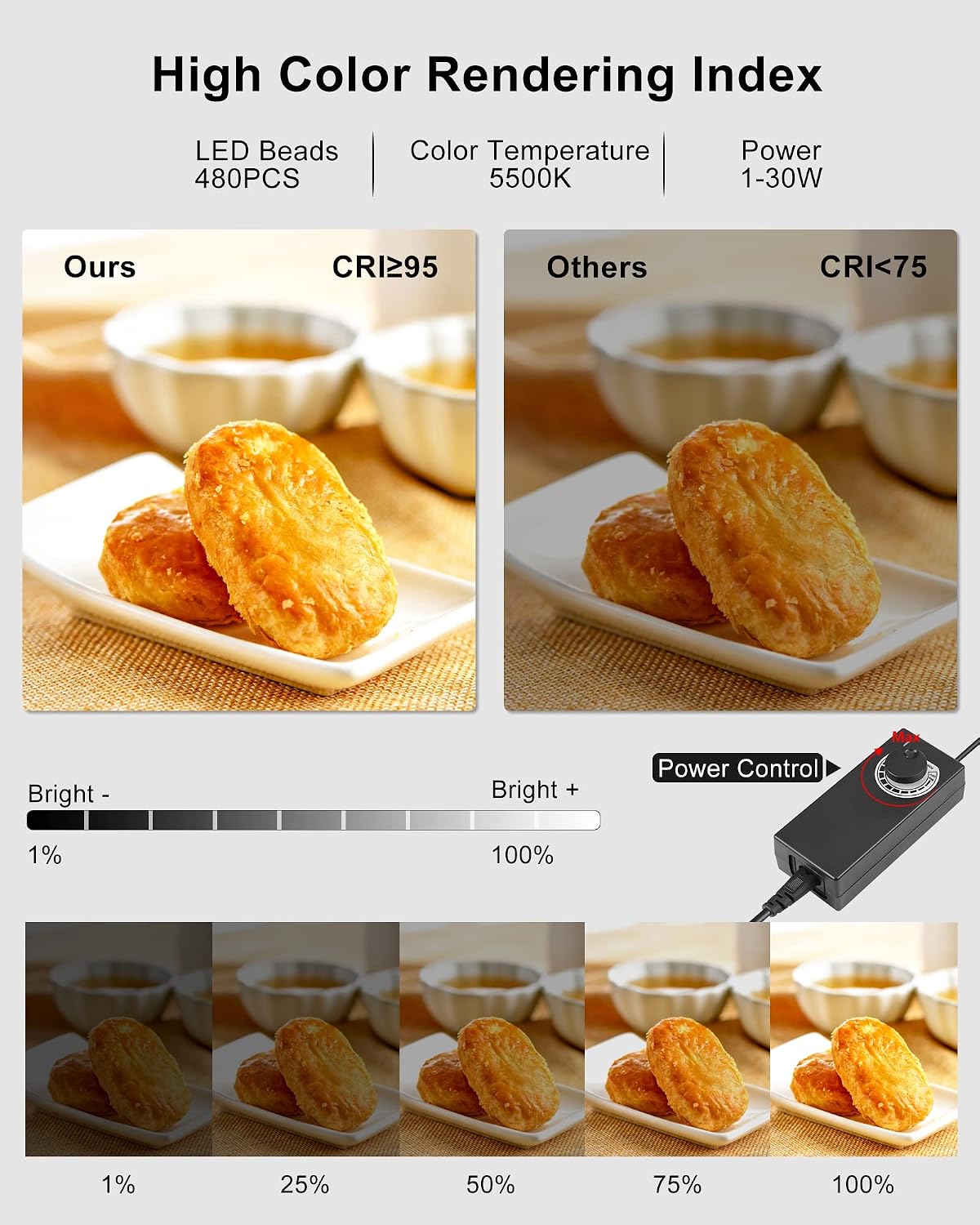 Detalle 2 de PULUZ Upgrade Fotobox 40 cm mit 480 LED-Leuchten