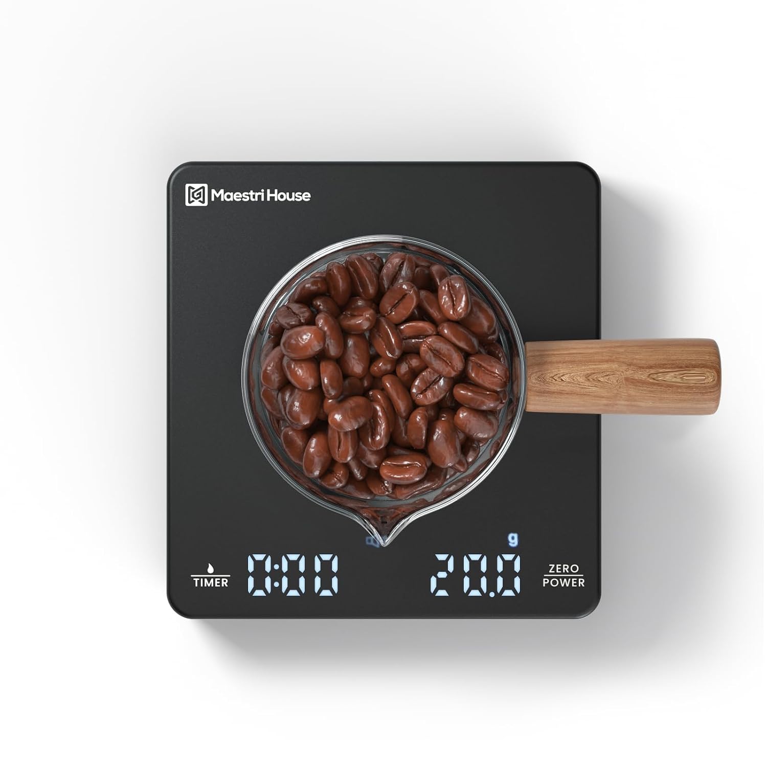 Detalle de Maestri House S1 Mini KC200 Espresso Coffee Scale, 0.1 g Precision, 2 kg