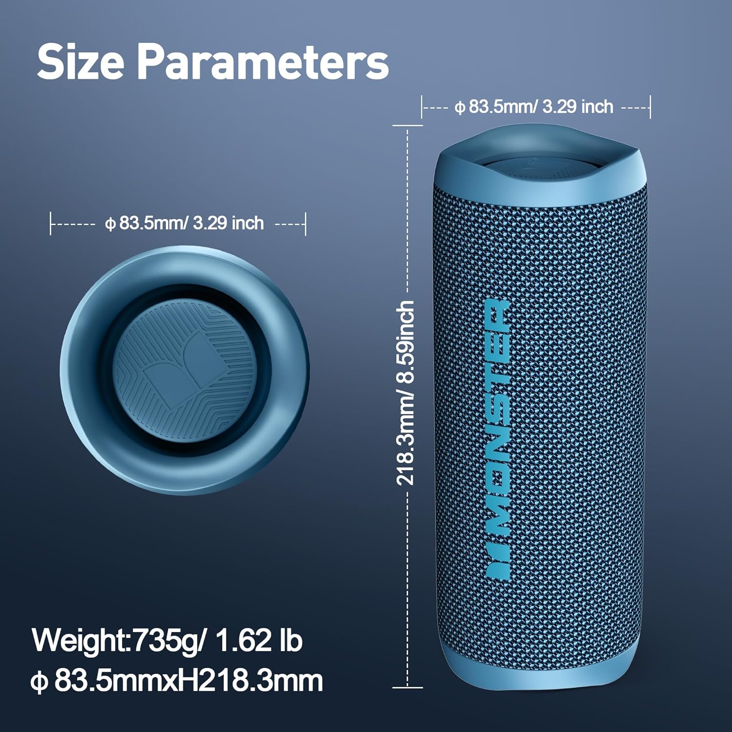 Thumbnail 4 de Monster S620 Bluetooth Speaker (S620) — 60W Portable Outdoor IPX8, Bluetooth 5.4 & True Wireless Stereo