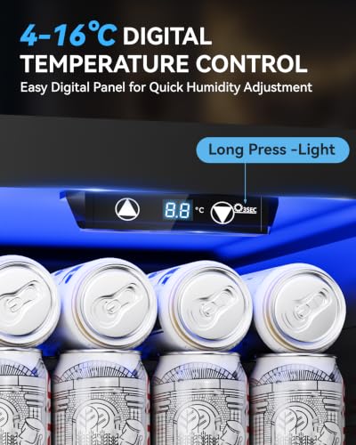 Detalle 2 de TRIUMPHKEY 18L Beverage Cooler Mini Fridge with LED Lighting