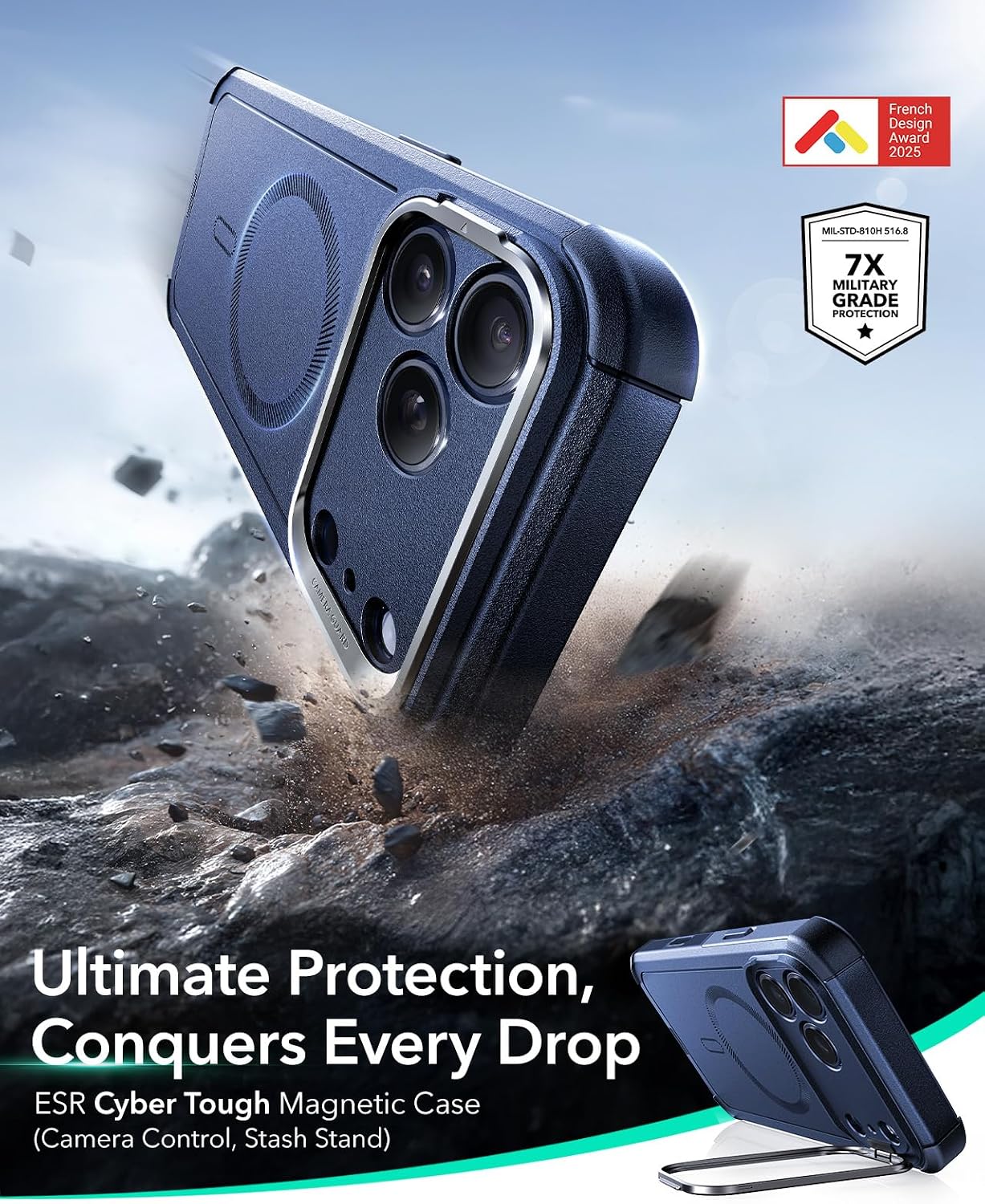 Thumbnail 1 de ESR iPhone 17 Pro Max Case 7X drop protection