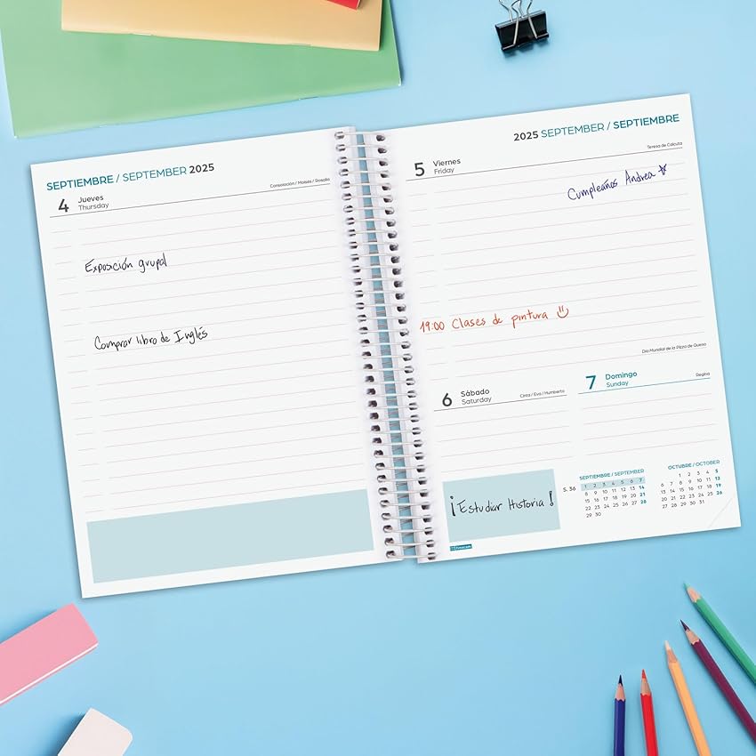 Thumbnail 2 de Finocam Agenda Cool Curso 2025–2026 1 día página Azul