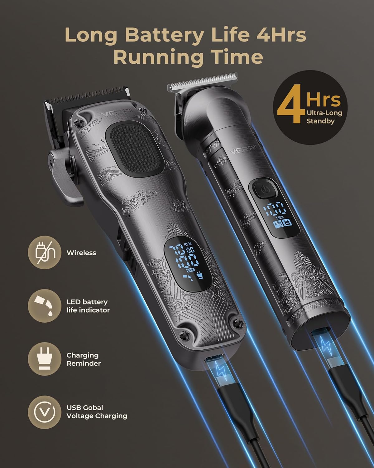 Thumbnail 4 de VGRPRO Hair Clippers 240 min 💈