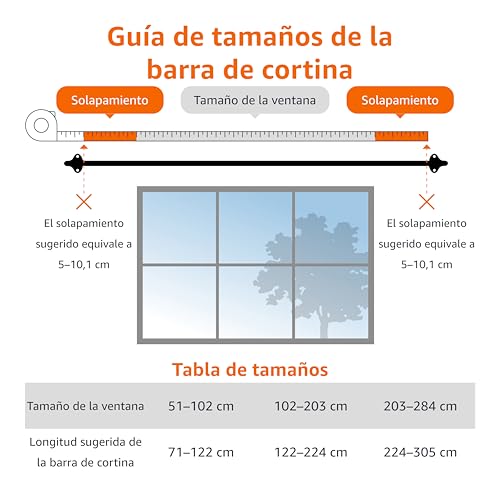 Thumbnail 2 de Amazon Basics Tringle à rideaux extensible de 122 à 224 cm – Bronze