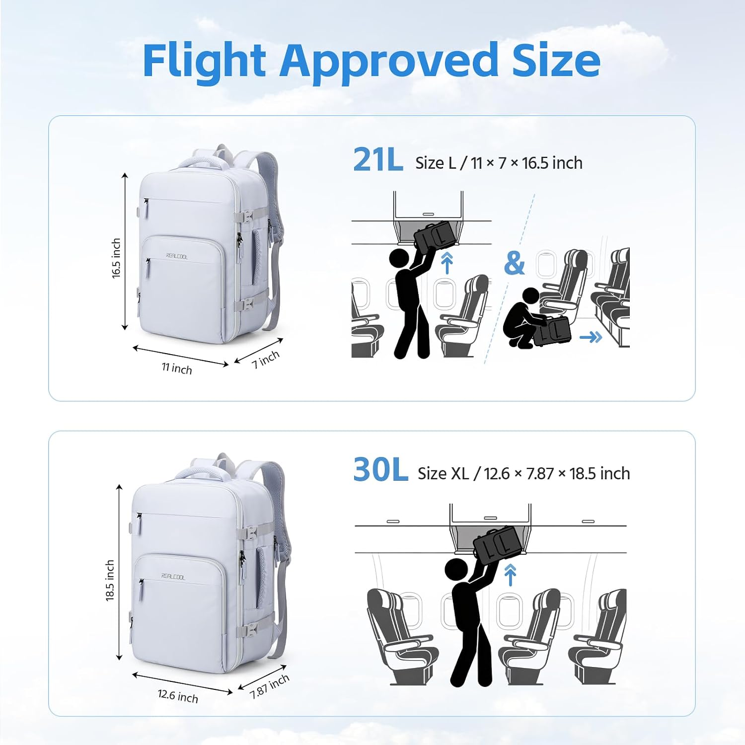 Detalle de RealCool Laptop Backpack, 15.6-Inch