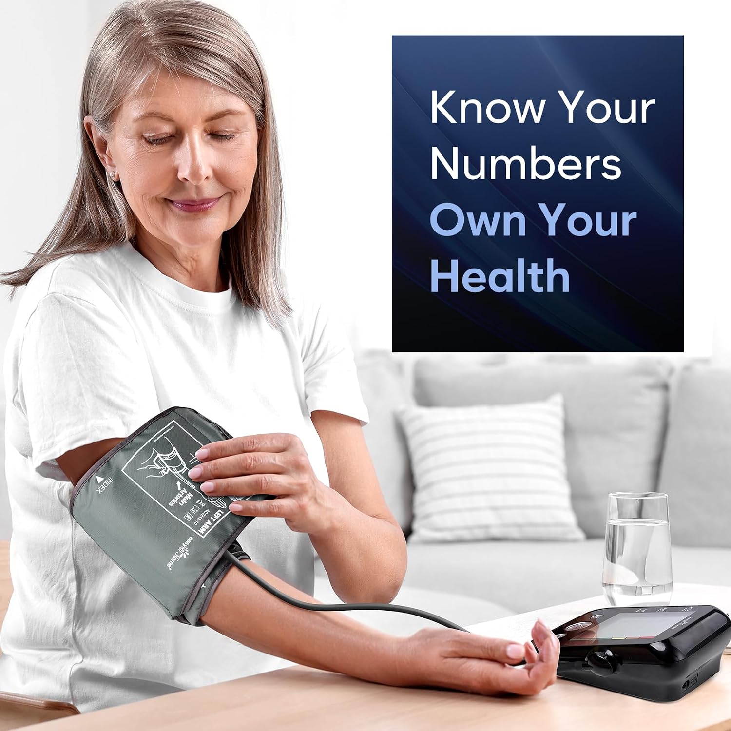 Detalle de Easy@Home EBP-095 Blood Pressure Monitor, 3-Colour Display, 2 Users