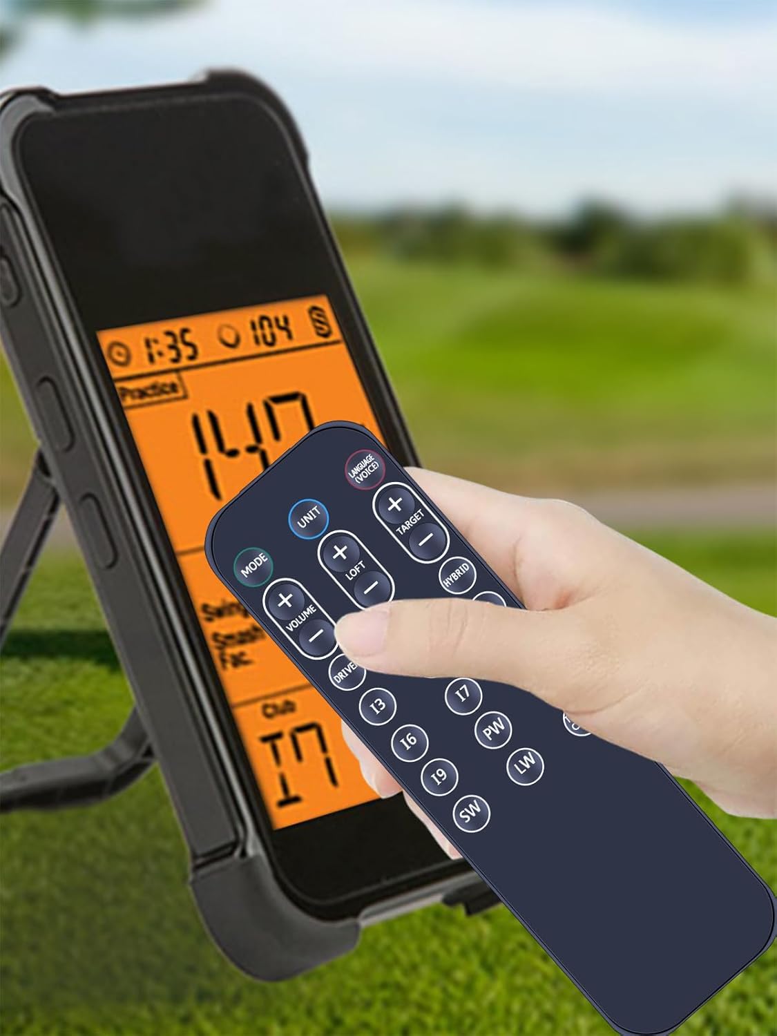 Detalle de TCNOUMT New Replacement Remote for Voice Caddie Swing Caddie SC300 Portable Golf Launch Monitor