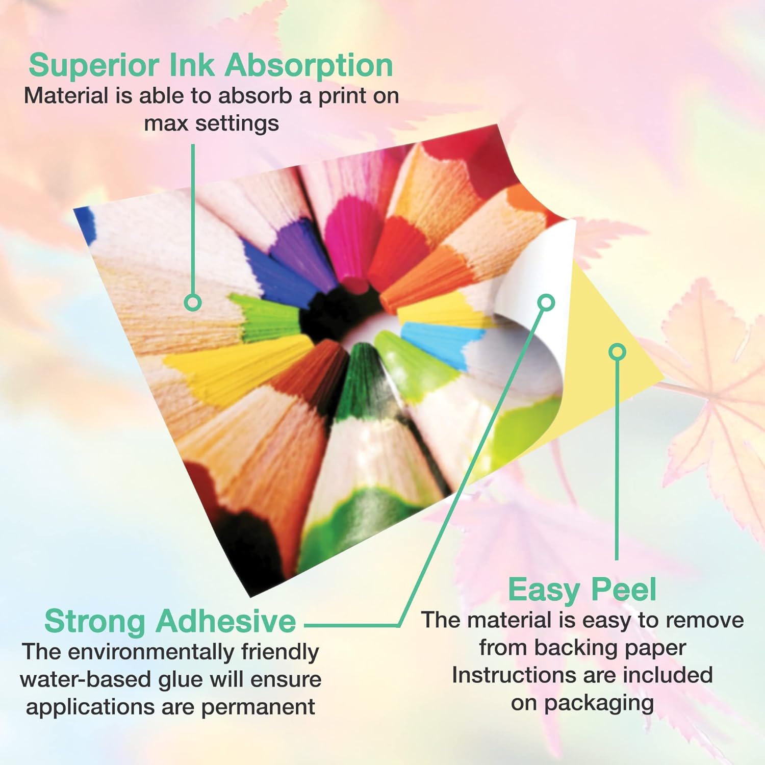 Thumbnail 6 de Evergreen Goods 100 Sheets A4 Glossy Self-Adhesive Sticker Paper