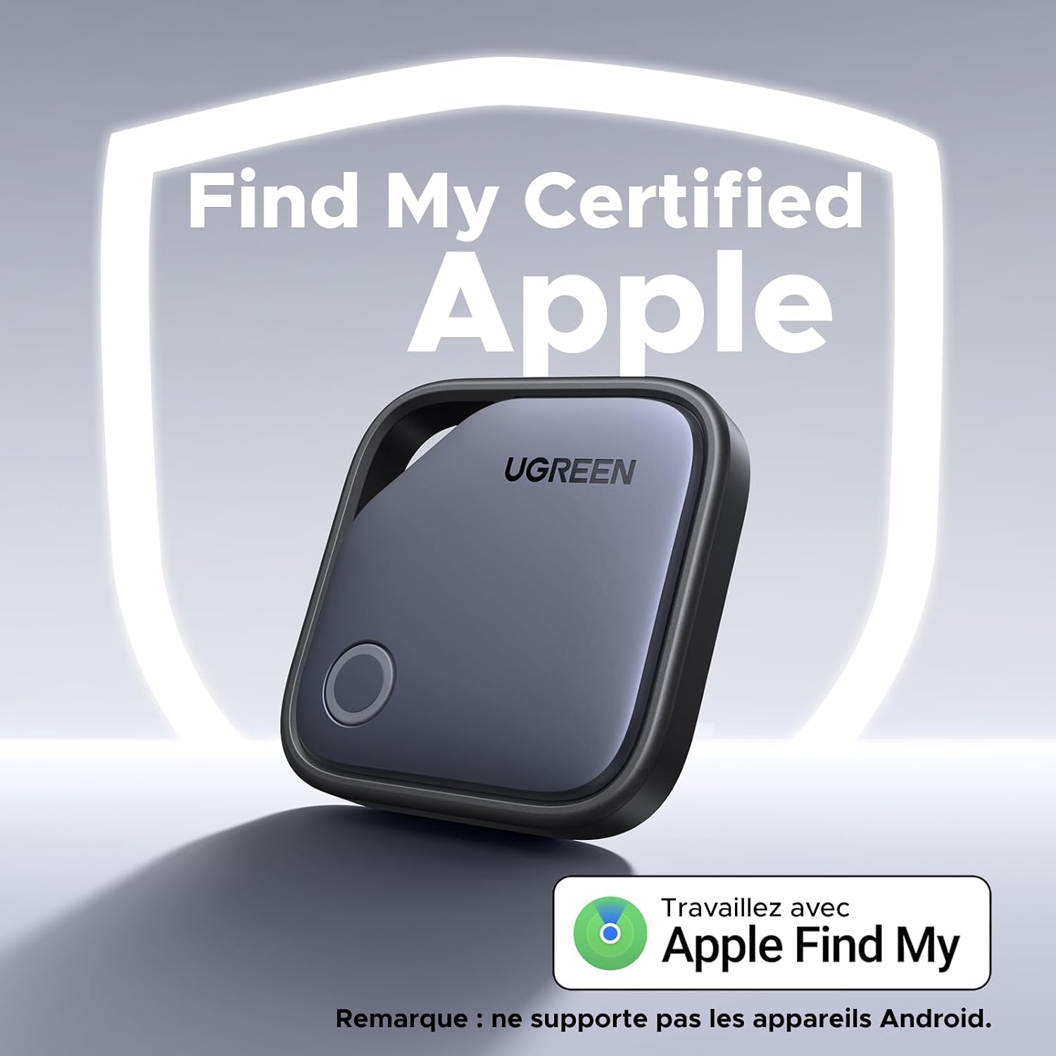 Detalle 2 de UGREEN FineTrack Smart Finder Tag - Traceur Bluetooth Find My pour iOS (2 ans, batterie remplaçable)