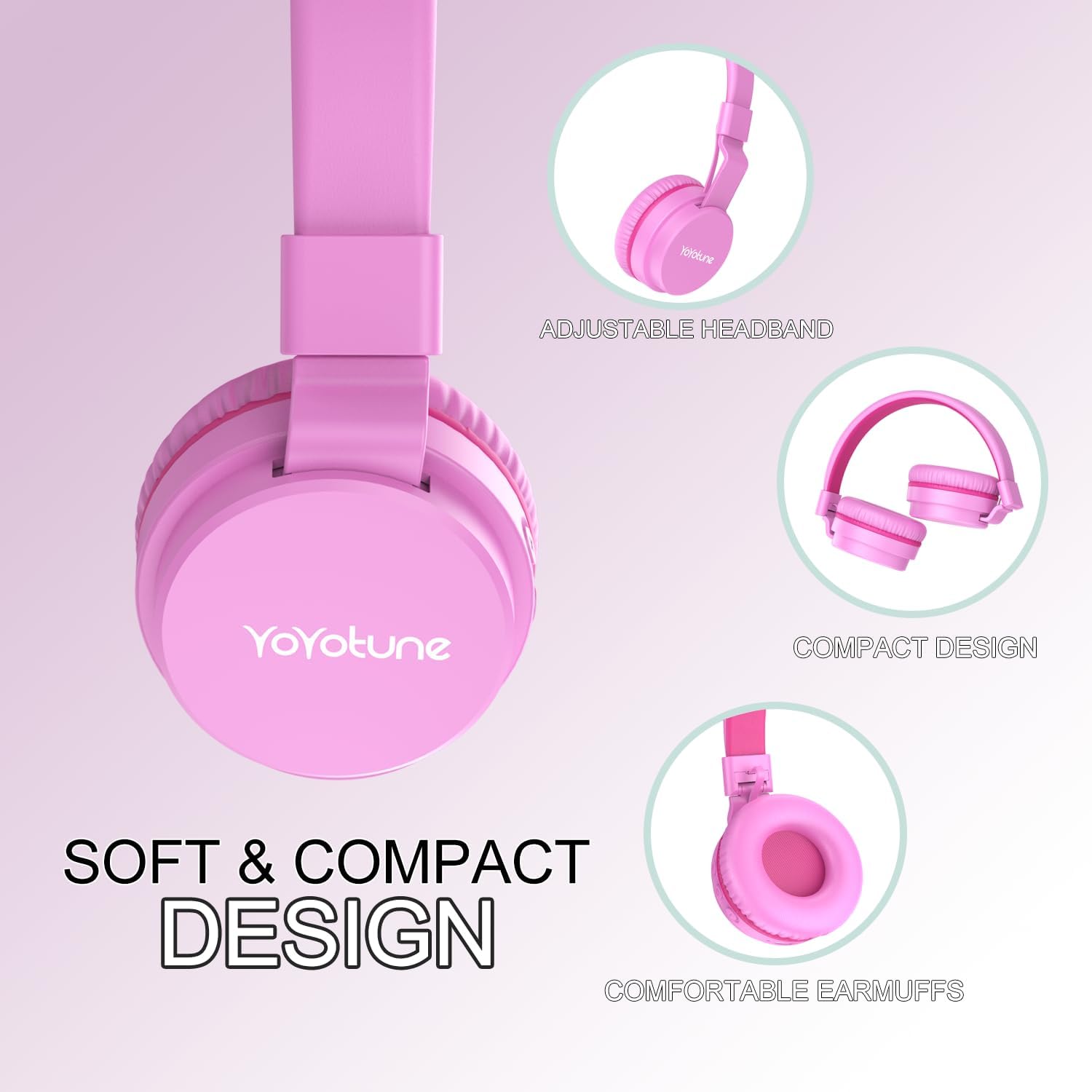 Thumbnail 1 de Kids Bluetooth Headphones 40H playtime