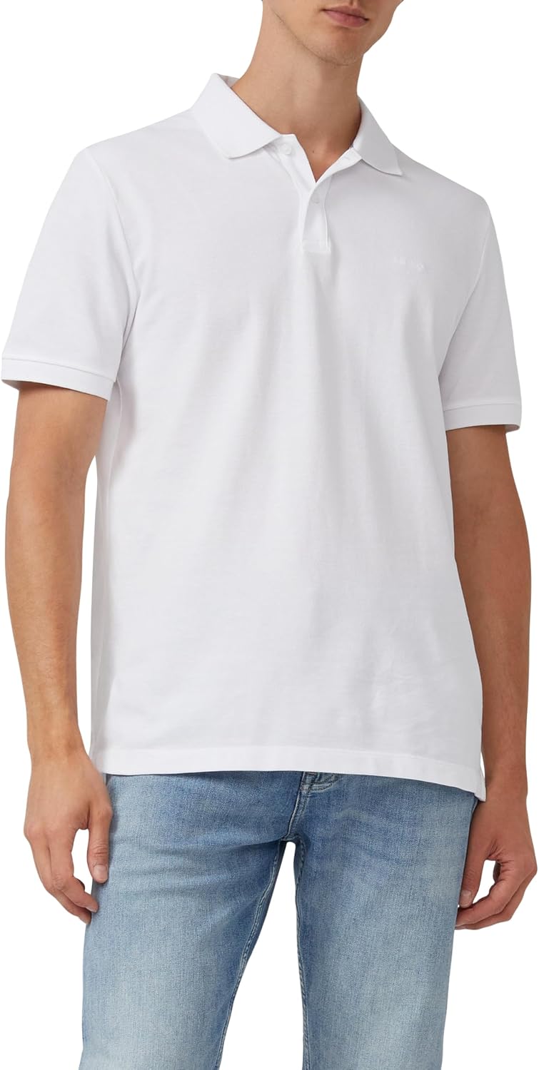 Detalle de s.Oliver Poloshirt mit kleinem Label-Print – Regular Fit, Piqué-Baumwolle