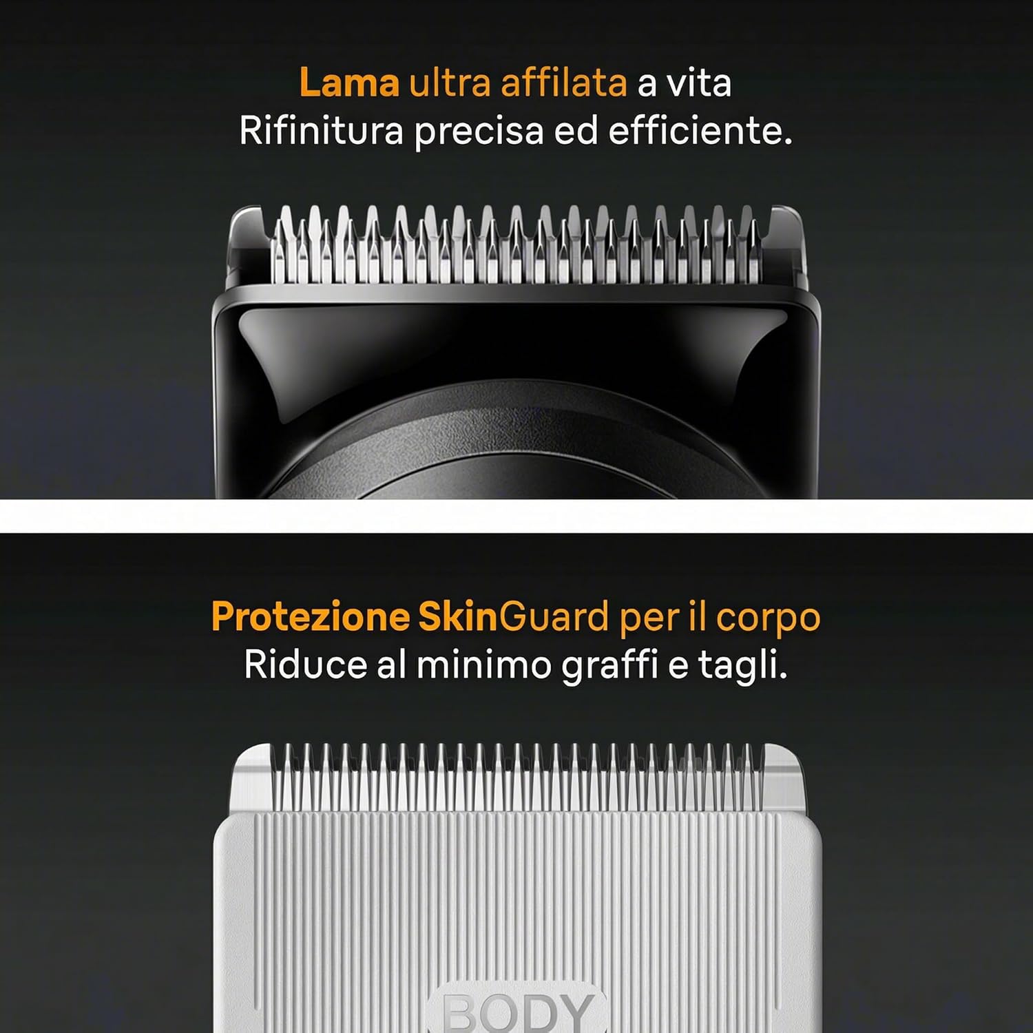 Detalle 2 de Braun Rifinitore All-in-One Series 5 9in1 AI5545: rifinitura barba, capelli e corpo