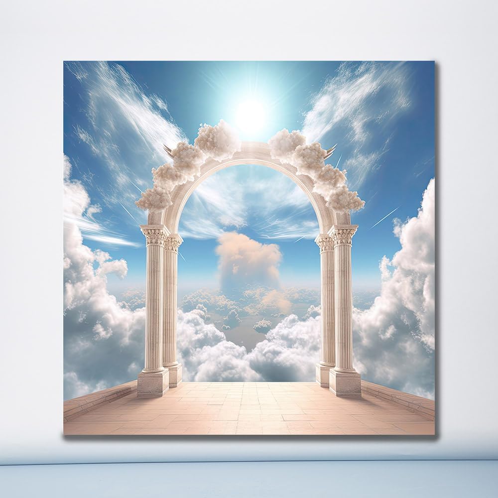 Thumbnail 4 de MEHOFOND 8x8ft Door to Heaven backdrop
