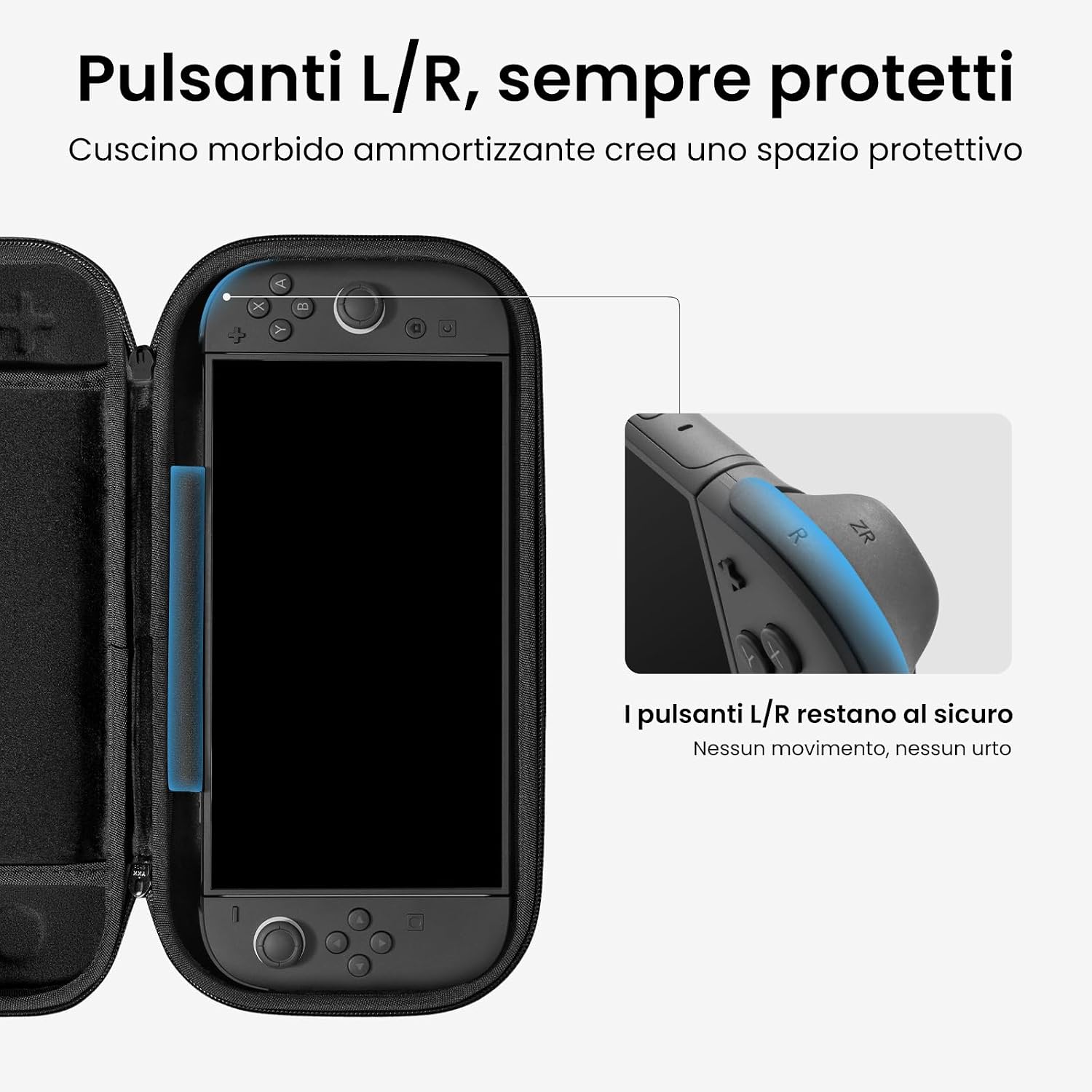 Detalle de tomtoc Custodia per Switch 2 12 giochi