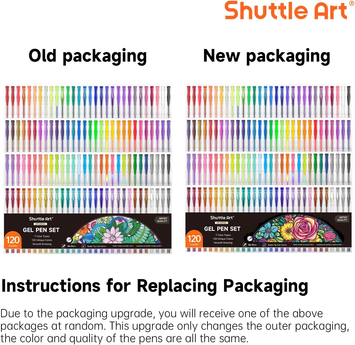 Thumbnail 6 de Shuttle Art Gel Pens 120-colour set for colouring 🎨