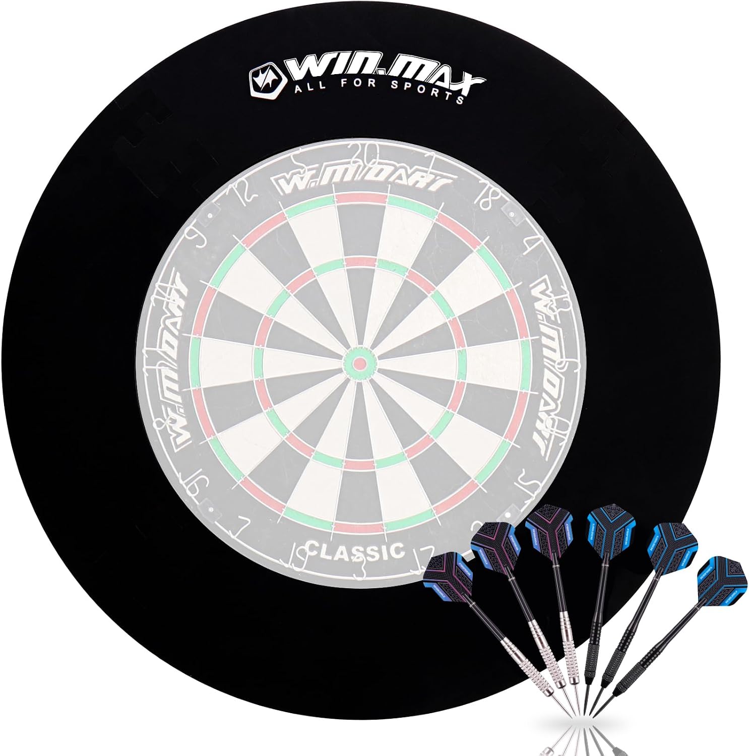 Detalle de WIN.MAX Dart Catchring Surround Auffangring für Dartscheiben