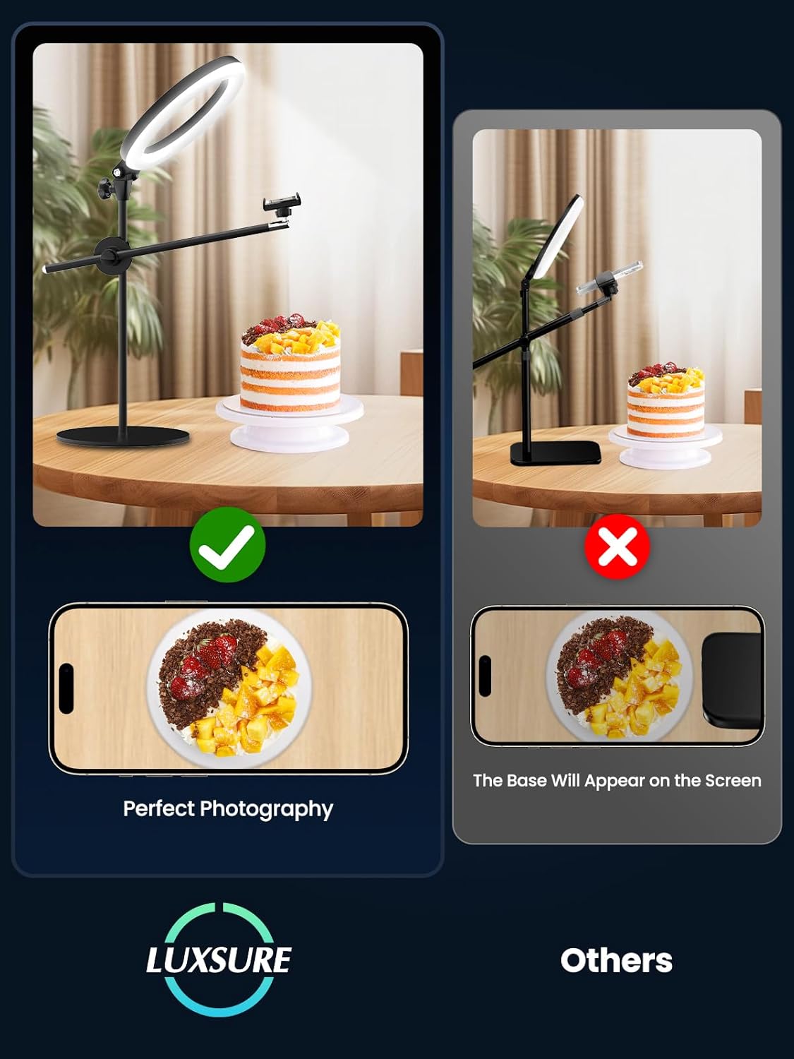 Thumbnail 5 de Selfie Ring Light 10.5" with Stand and Phone Mount