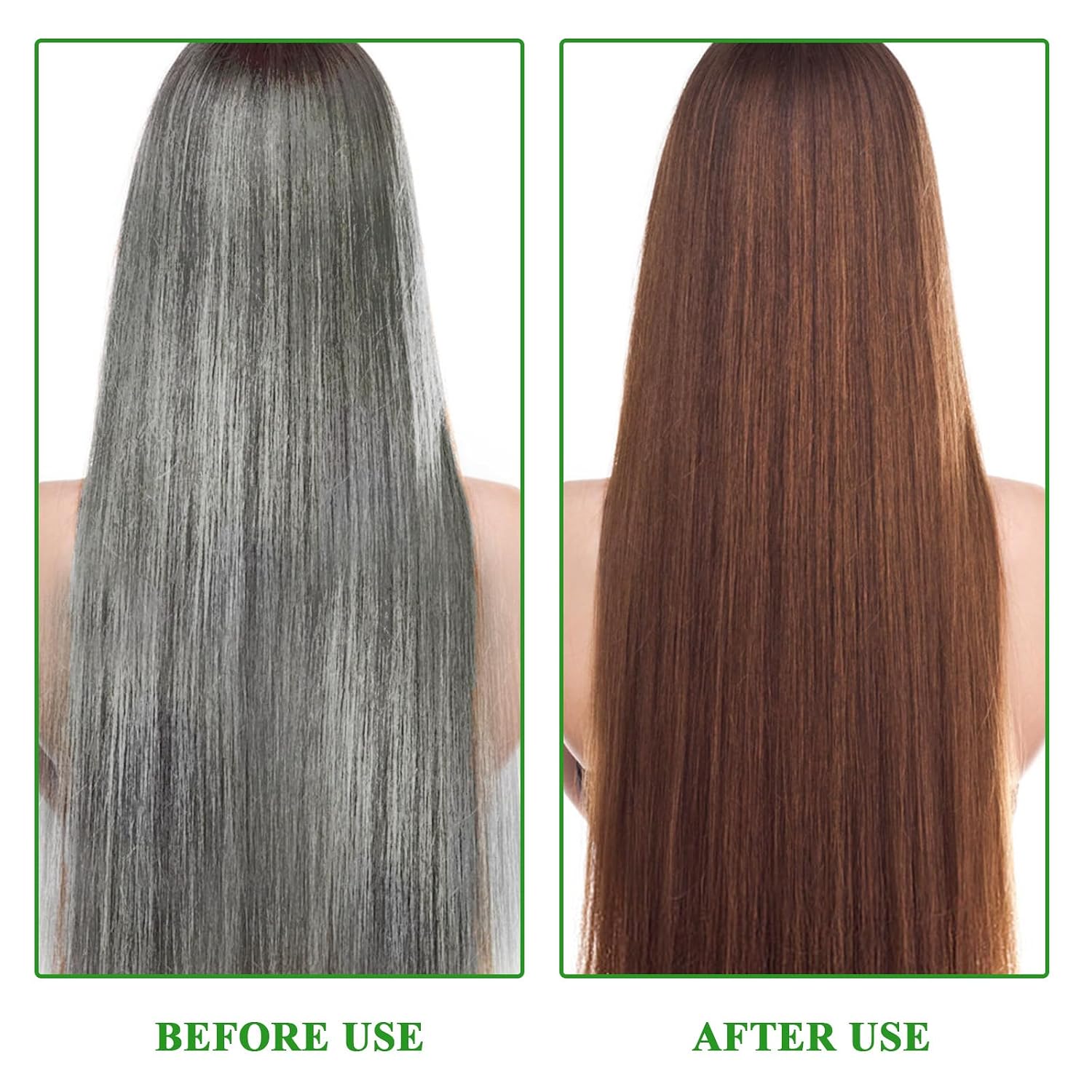 Thumbnail 1 de Dunkelbraunes Haarfärbeshampoo 3-in-1 zur Abdeckung grauer Haare (pflanzliche Haarfarbe)