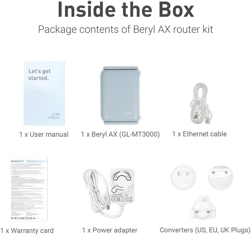 Thumbnail 6 de GL.iNet GL-MT3000 (Beryl AX) Mobile Reise-Router 2,5G 📶