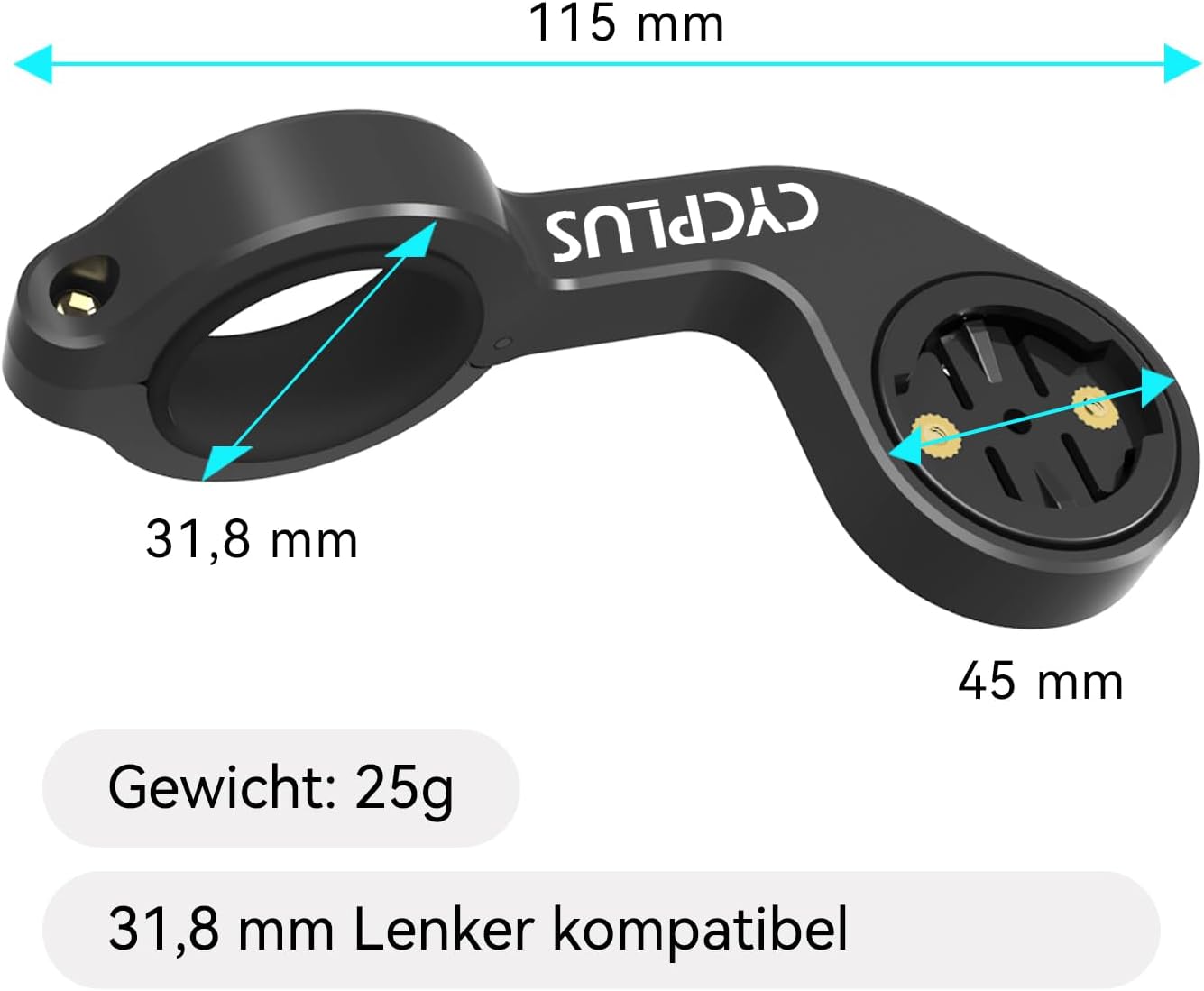 Thumbnail 1 de CYCPLUS Z1 Fahrradcomputer-Halterung für Lenker (31,8 mm)