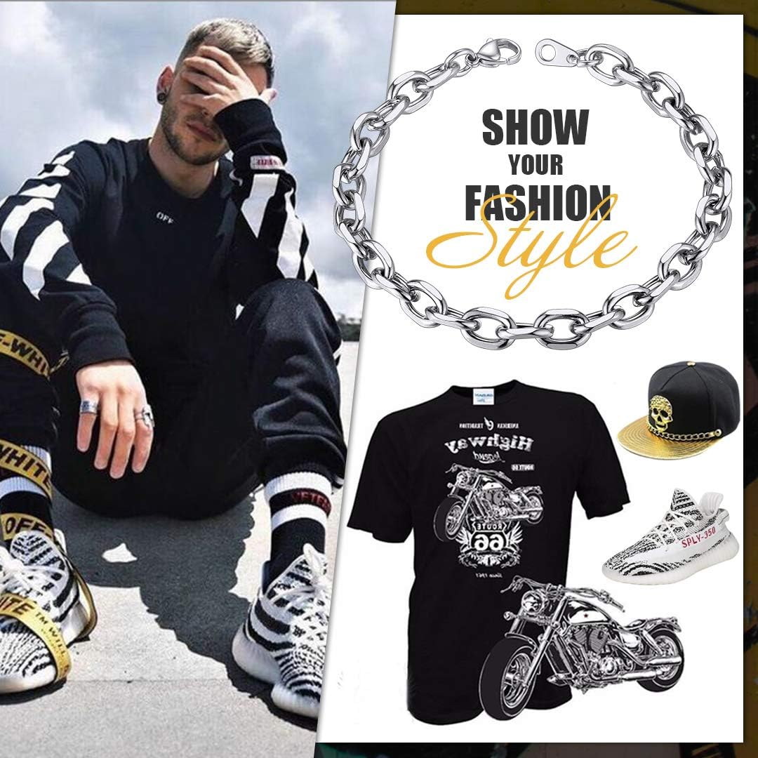 Thumbnail 6 de ChainsHouse Bracelet Argent Homme 21 cm