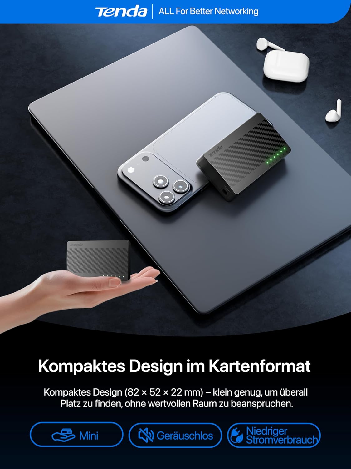 Thumbnail 4 de Tenda SG105 5‑Port Gigabit Switch 📡