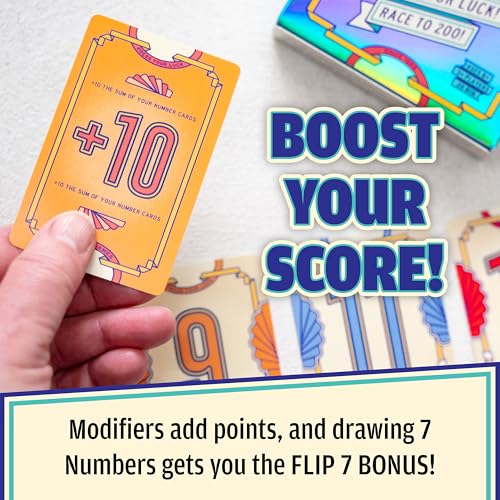 Thumbnail 6 de USAopoly Flip 7: A Quick-Wire Press-Your-Luck Card Game for 3+ Players
