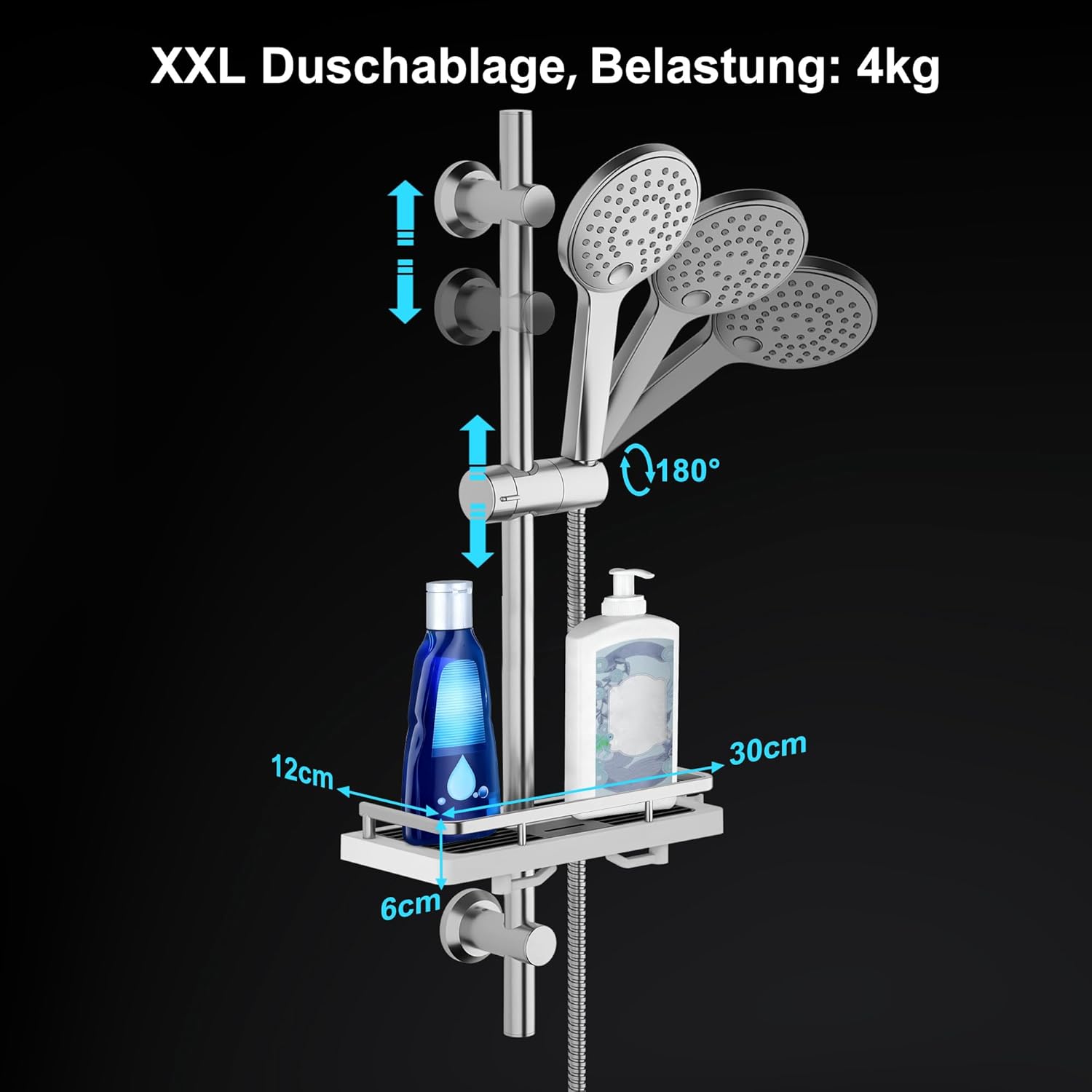 Thumbnail 3 de Görbach Colonna doccia Cromata 70 cm