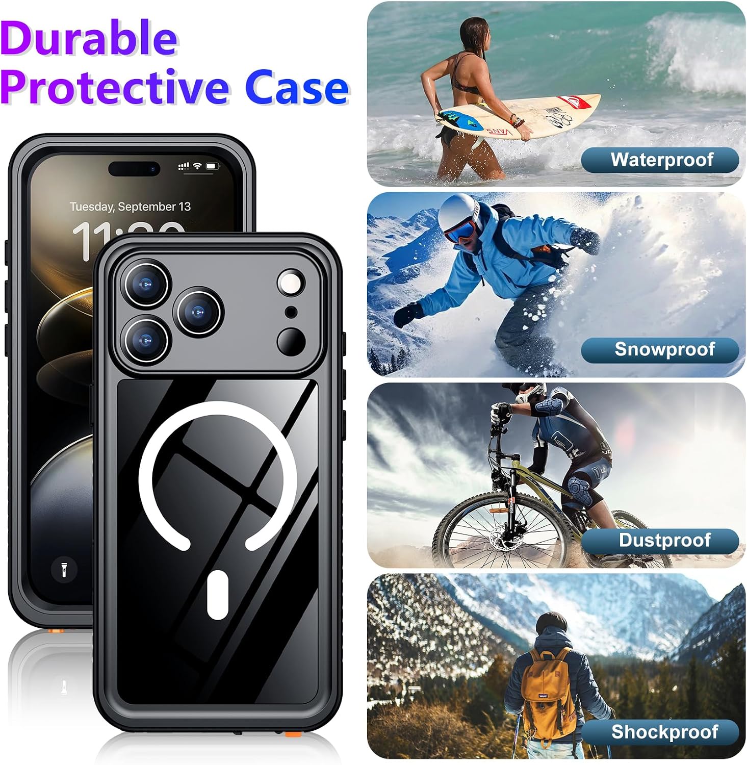 Thumbnail 6 de Temdan iPhone 17 Pro Max Waterproof Case 6.9"