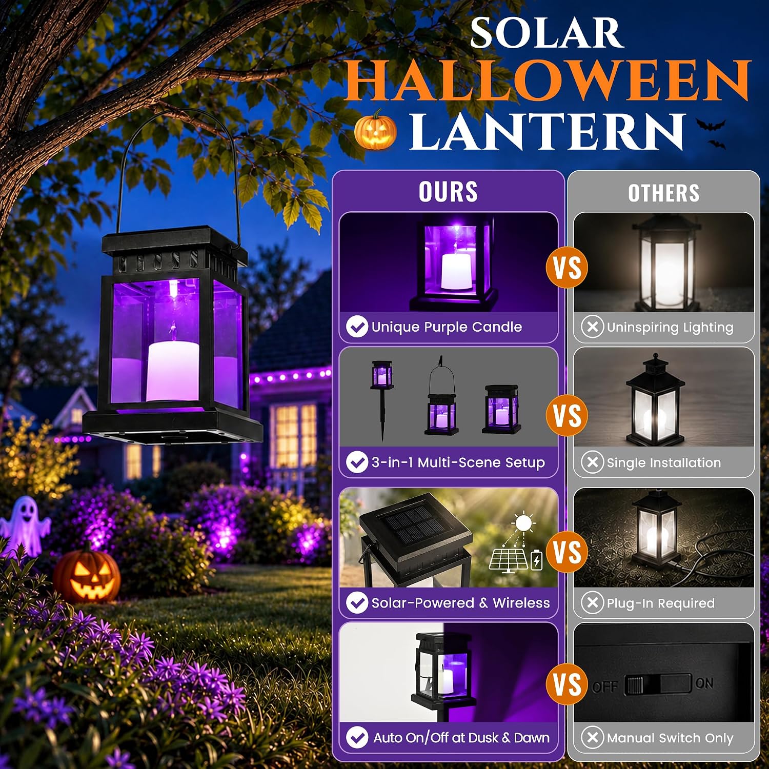 Detalle 1 de GIGALUMI Solar Lanterns 8-Pack