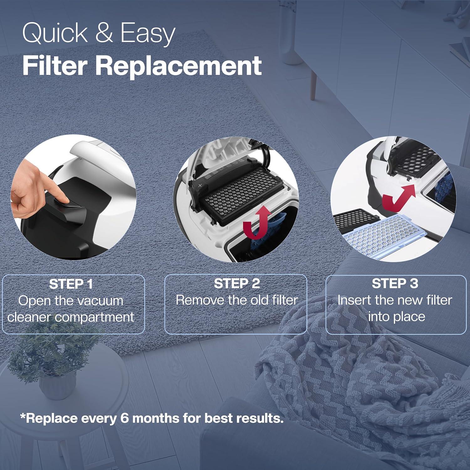 Thumbnail 6 de Miele S8340 3 HEPA filters for vacuum cleaners