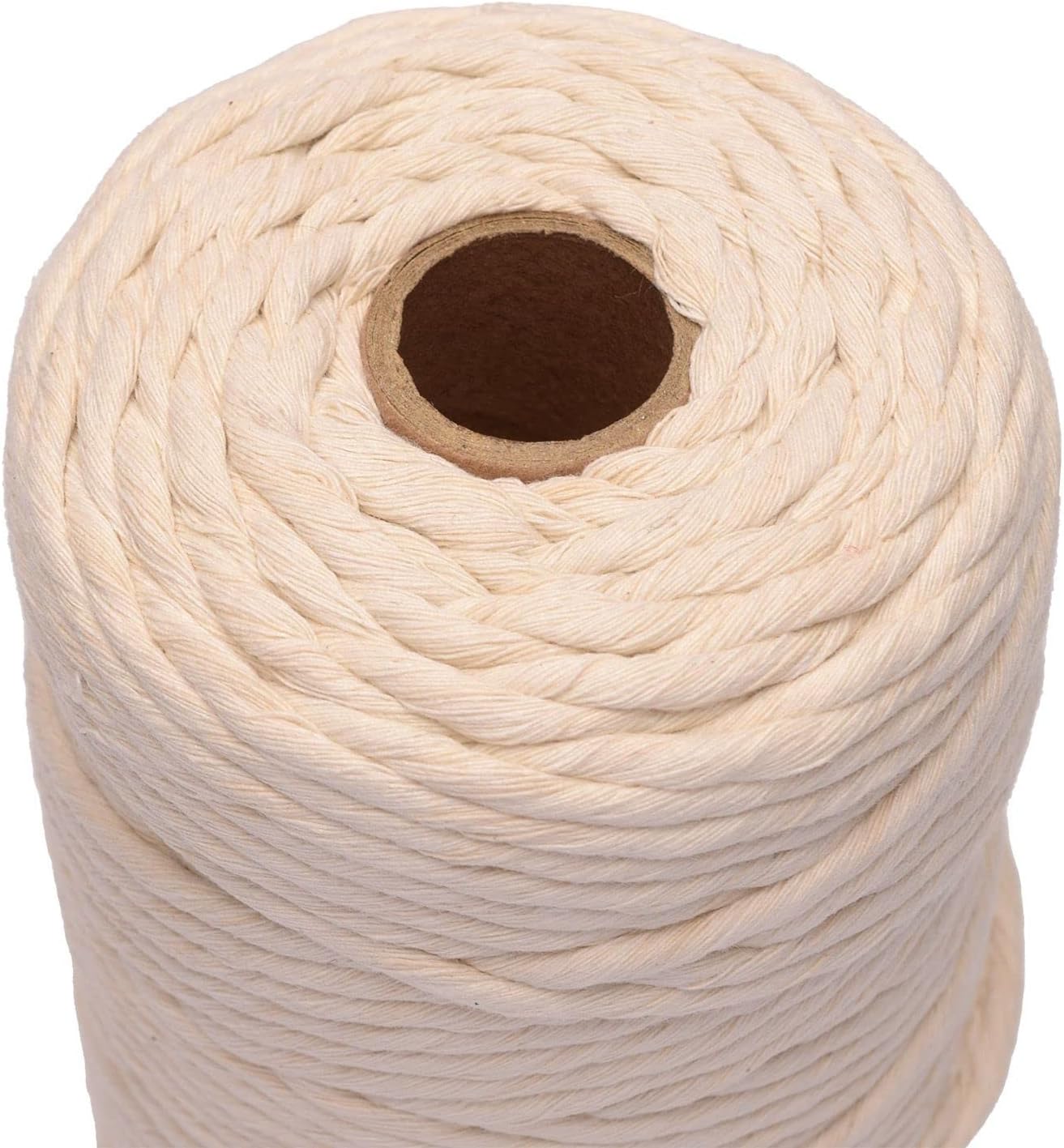 Detalle de Vaessen Creative Corde Macramé Naturel 5 mm x 100 m – 100% coton beige