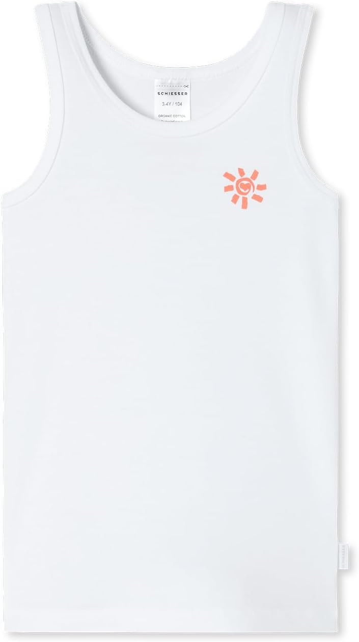 Detalle de Schiesser Mädchen 2 Pack Unterhemd Feinripp en coton biologique – taille 92 à 140