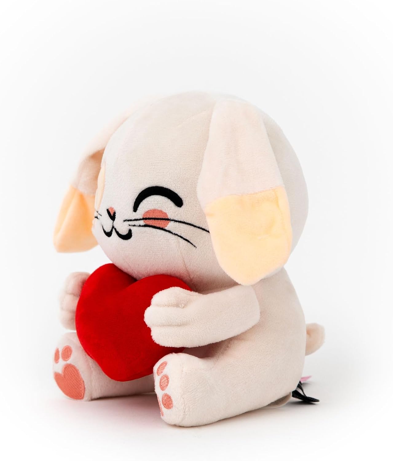 Detalle de Mr. Wonderful – Peluche Lapin avec Cœur : douceur et gaieté pour un cadeau romantique