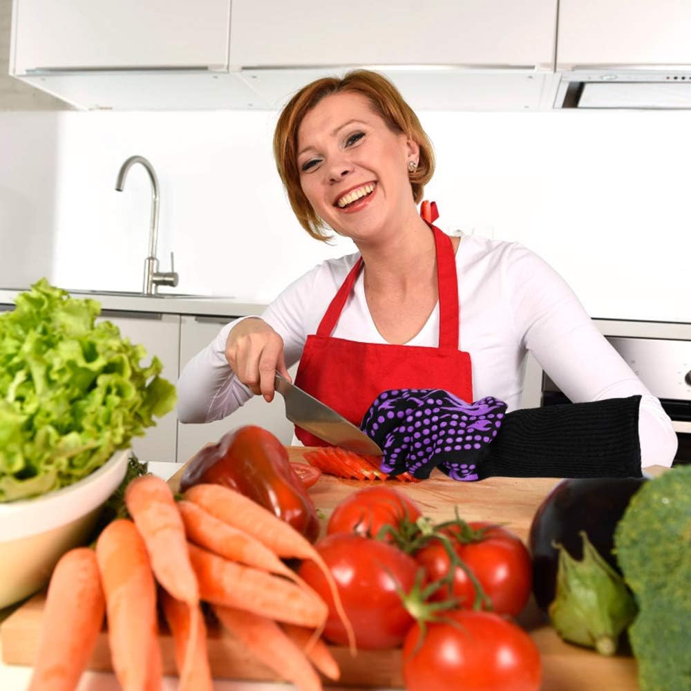 Thumbnail 6 de Comsmart BBQ Gloves, 1472°F Silicone Grilling Gloves, Non-Slip, 2-Piece Set