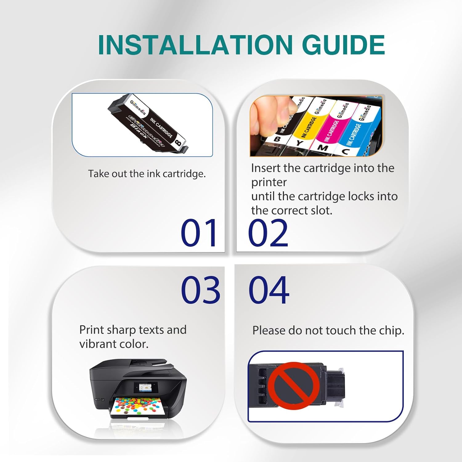 Thumbnail 3 de GILIMEDIA 604XL Ink Cartridges for Epson XP