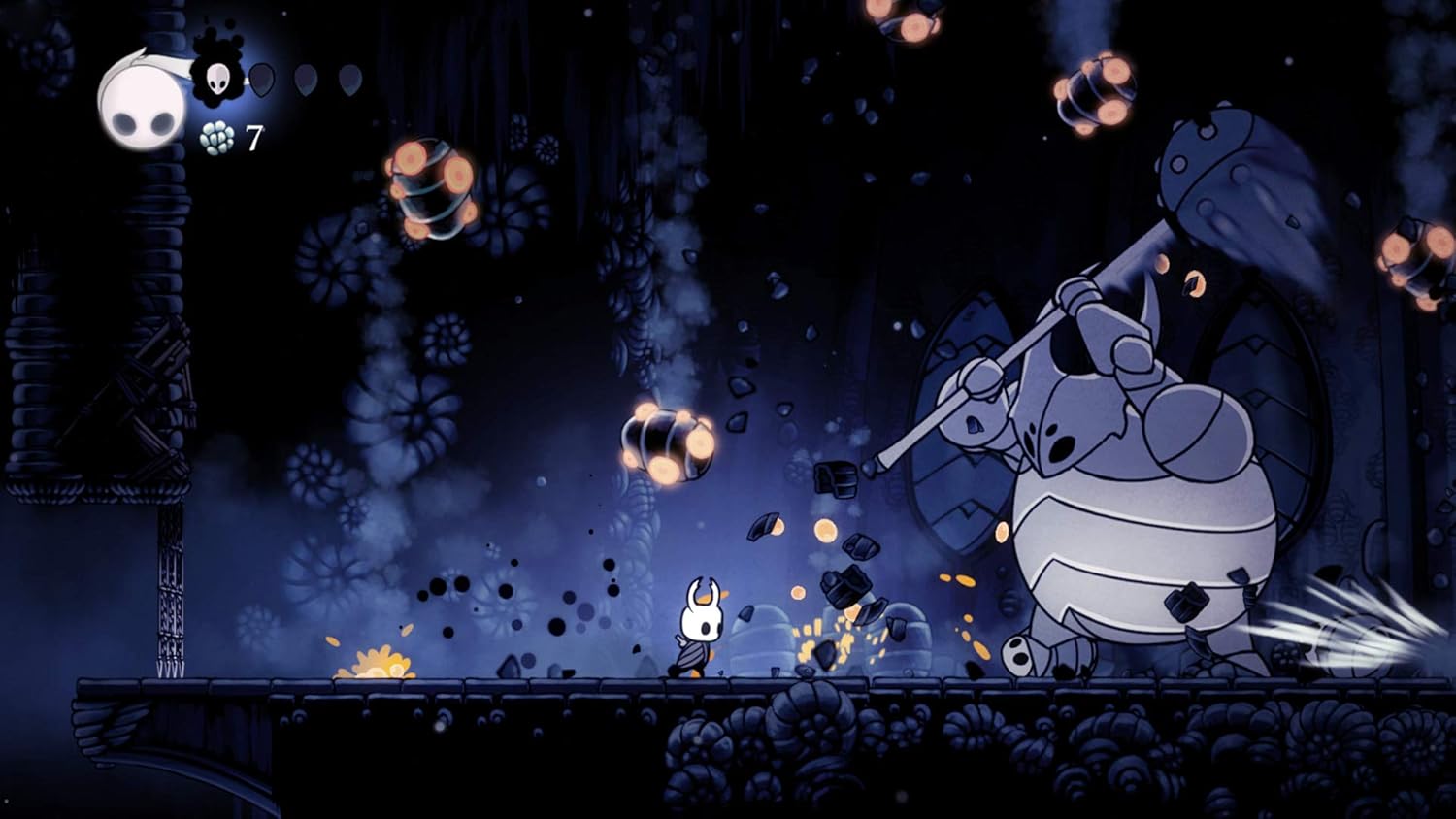 Thumbnail 4 de Hollow Knight (Fangamer): aventura en el reino de insectos con jefes actualizados