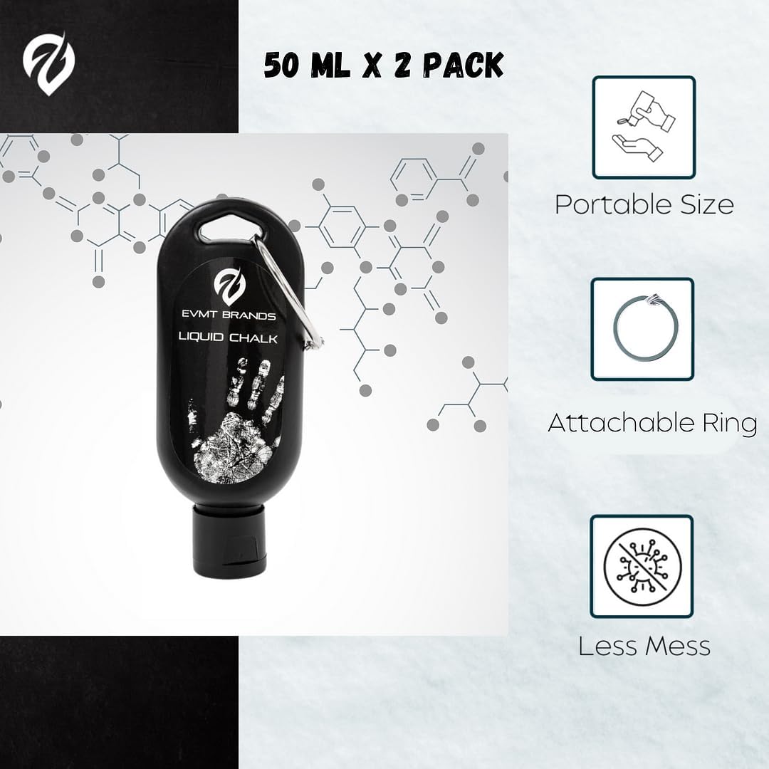 Thumbnail 3 de EVMT Brands Liquid Chalk (Mess-Free Gym Chalk) for weightlifting, gymnastics, rock climbing and more