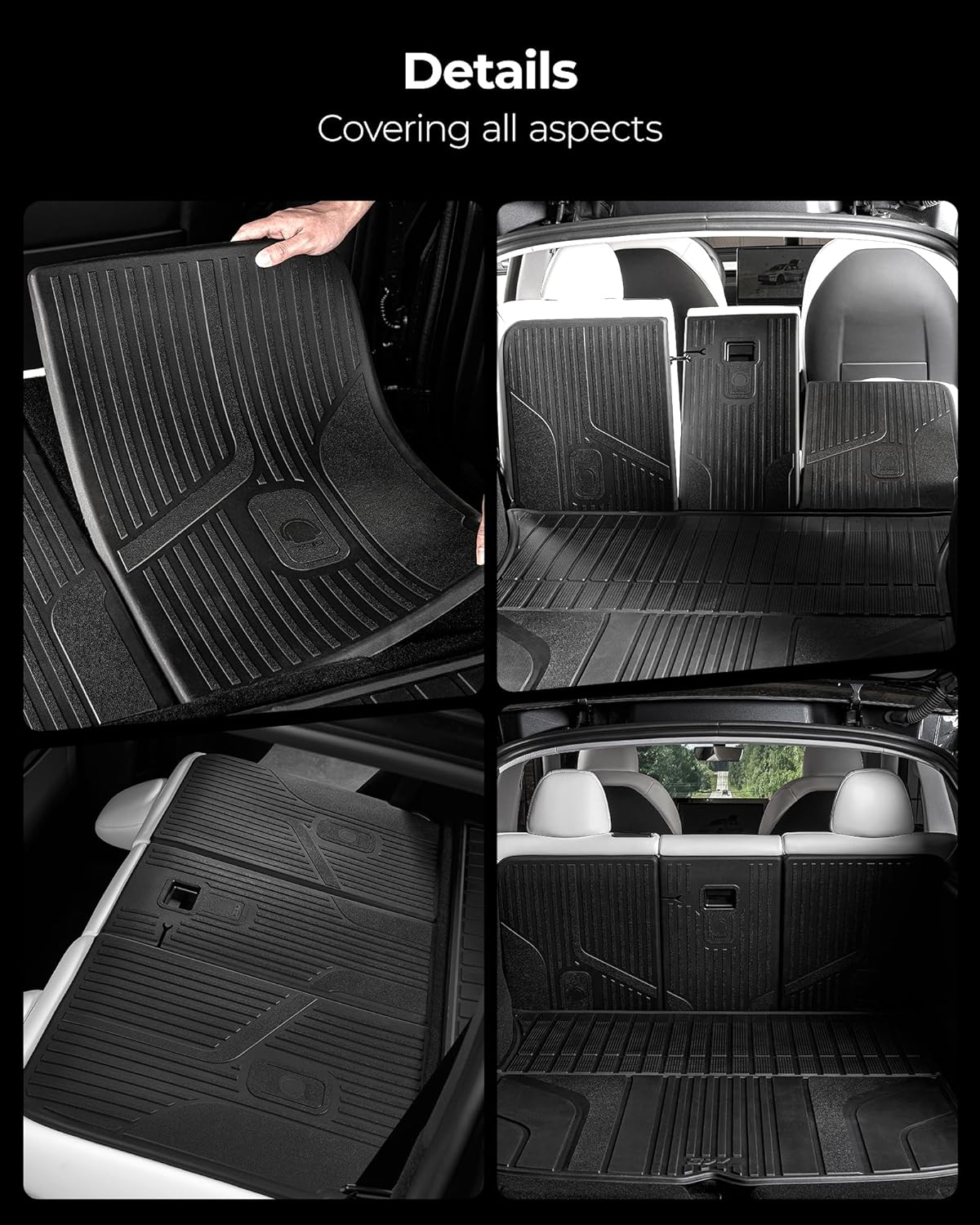 Thumbnail 2 de 3W Tesla Model Y Juniper Seat Back Protector — Custom Fit Backseat Cover (2025–2026) with Vigormold