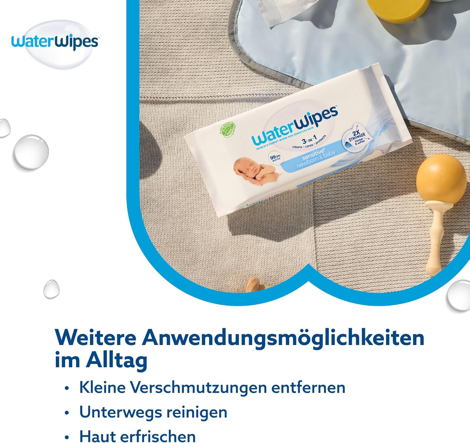Thumbnail 5 de WaterWipes Sensitive+ 1080 Tücher