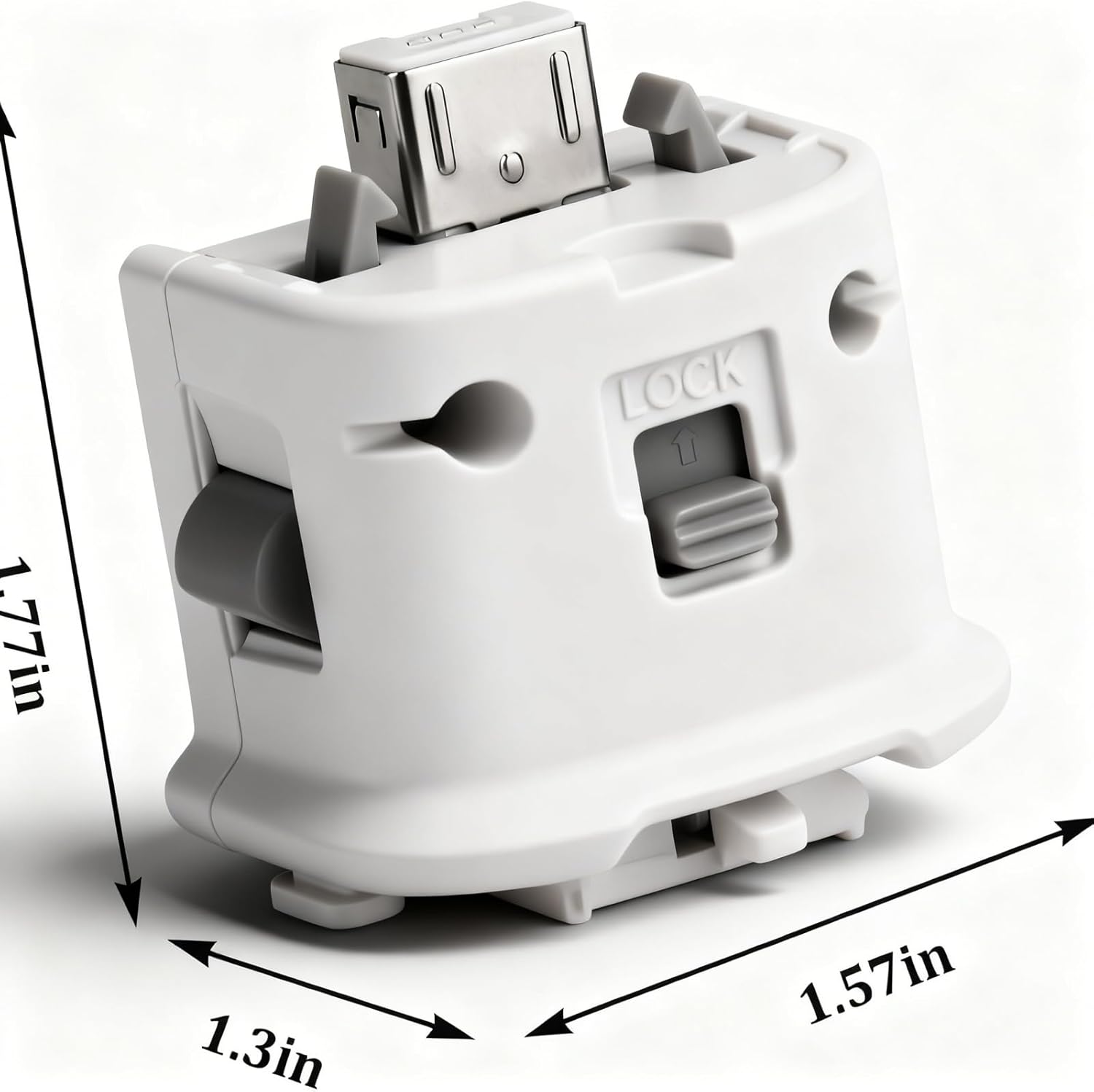 Detalle de TechKen 2 Pack Motion Plus for Wii – Enhanced Motion Sensor Adapters