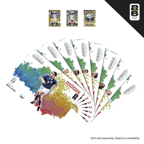 Detalle de Monopoly Panini Prizm Copa Mundial de la FIFA 2026 - Juego de Mesa con Cartas Coleccionables