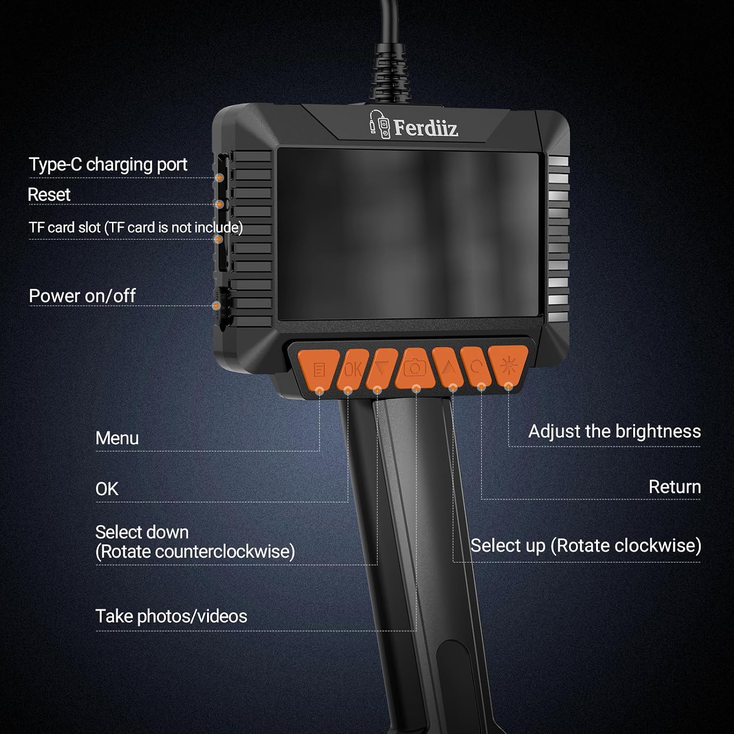 Thumbnail 6 de Ferdiiz Endoscope 1920P HD Inspection Camera