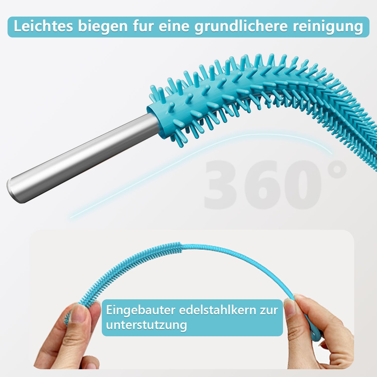 Detalle 2 de Silikon Strohhalmbürste 6/9 mm 🥤
