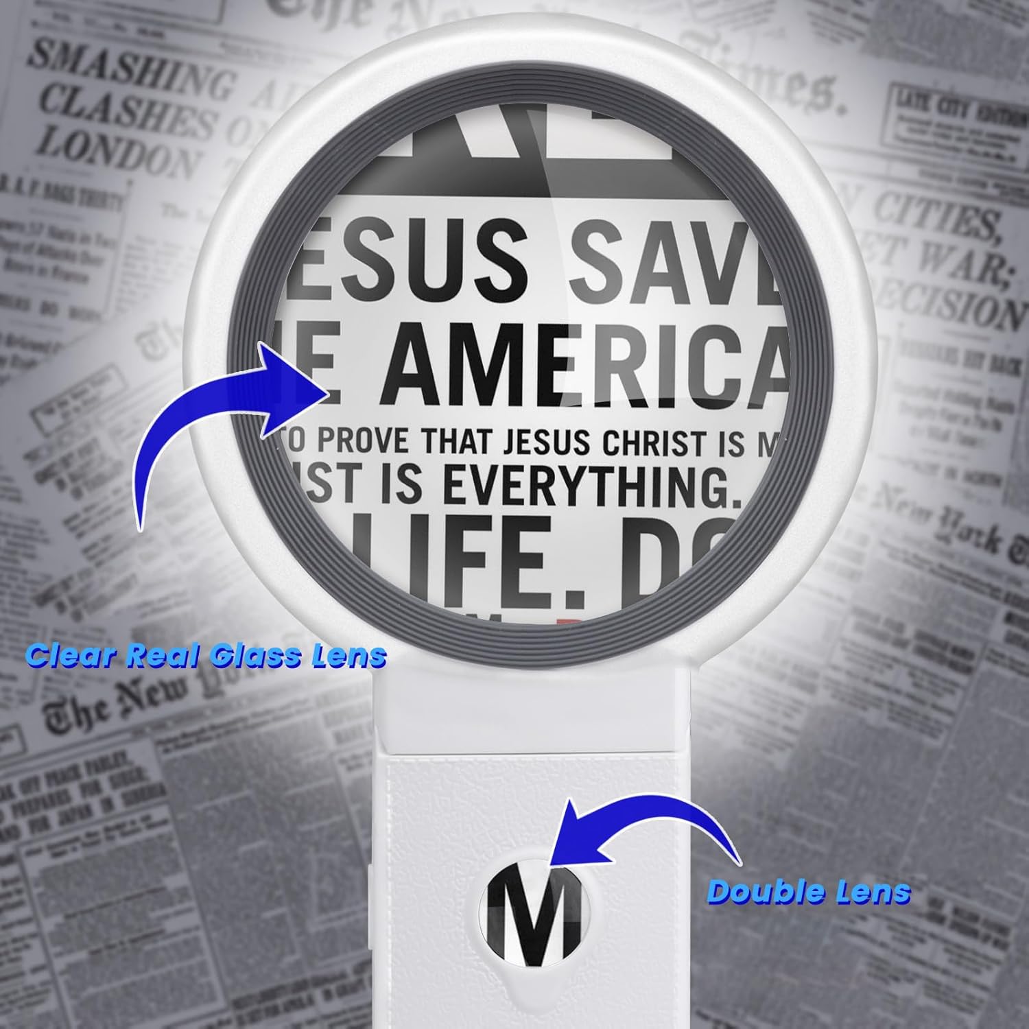 Thumbnail 5 de Magnifying Glass with Light and Stand 18 LED 🔎